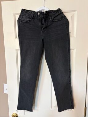 Hollister Black High-Rise Straight Jeans